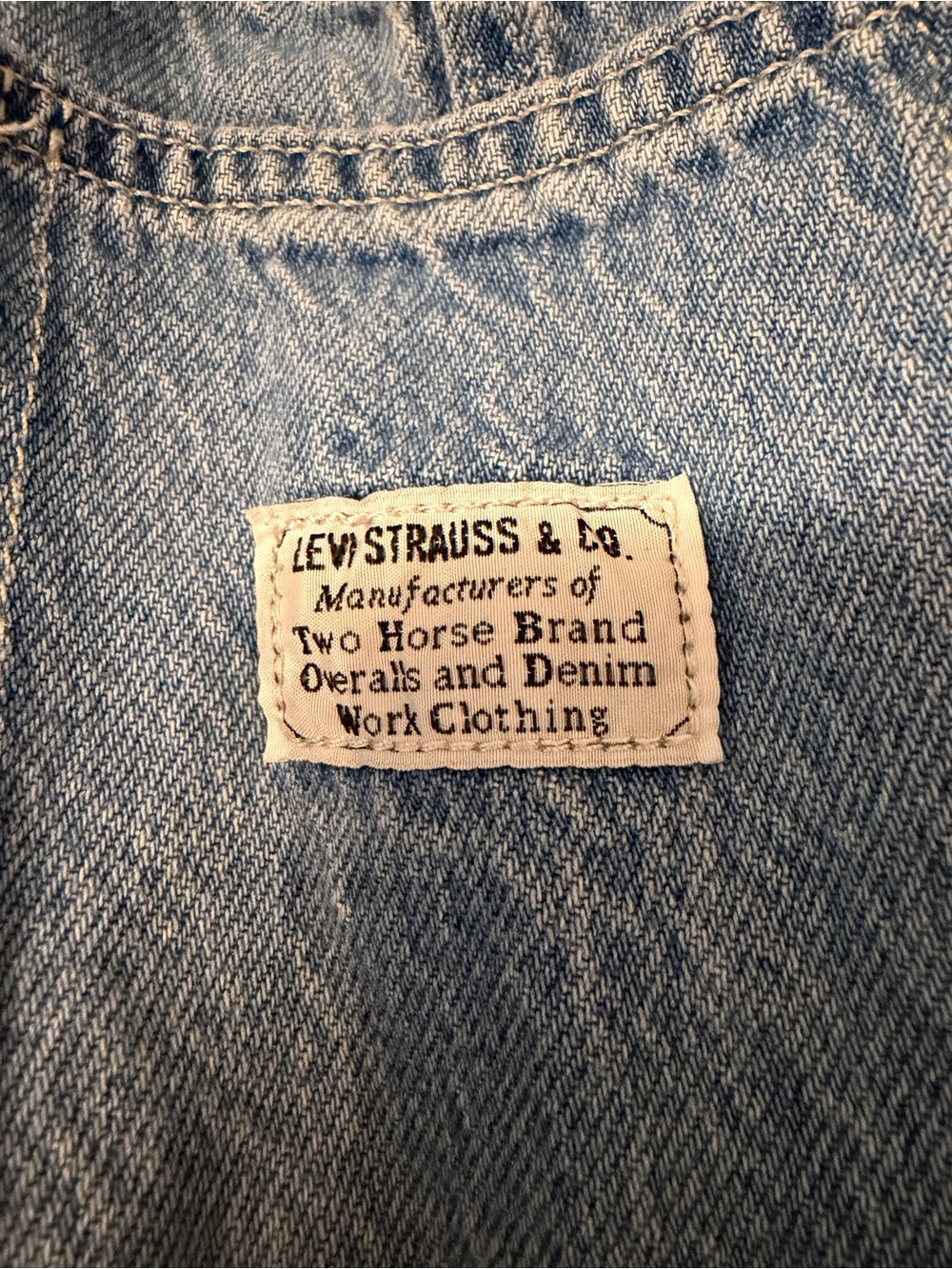 Levi's Light Blue Denim Overalls with Branded Patch - Picture 4 of 5